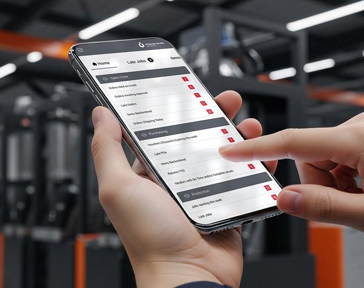 Mobile access to INDUSTRIOS ERP